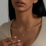 Minimalist Mini Cross Pendant Necklace