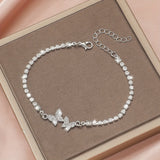 Rhinestone Butterfly Bracelet