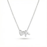 Heart Necklace With Initial