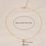 Minimalist Cross Rhinestone Inlaid Necklace