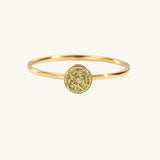 Classic ring with birthstone