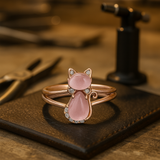 Pink and Gold Ring for Cats
