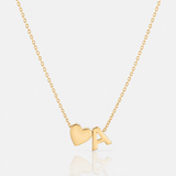 Heart Necklace With Initial