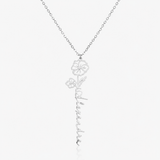 Name & Birth Flower Necklace