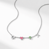 Heart-Shaped Initial Necklace