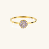 Classic ring with birthstone