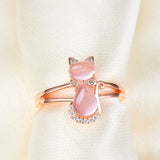 Pink and Gold Ring for Cats