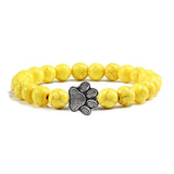 Footprint Bracelet Decorated with Beads