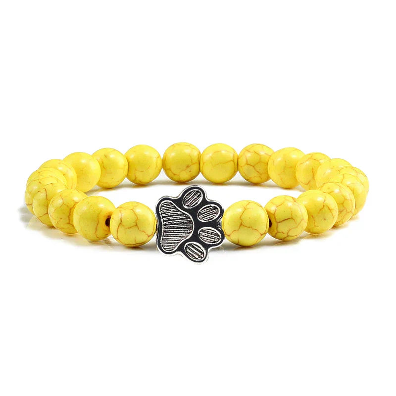 Footprint Bracelet Decorated with Beads