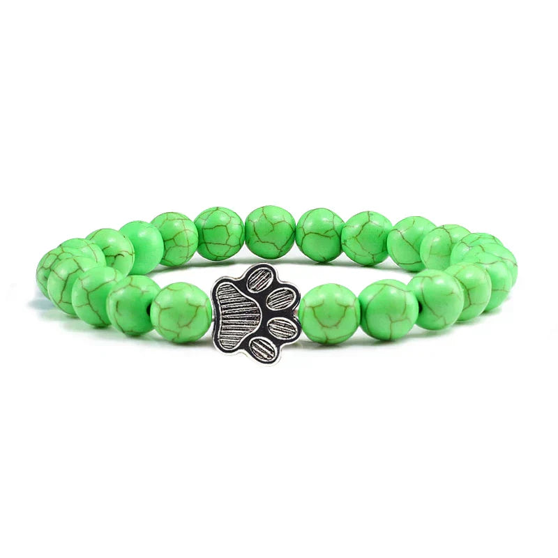 Footprint Bracelet Decorated with Beads