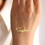 Personalised Necklace With Name And Birthstone