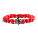 Footprint Bracelet Decorated with Beads