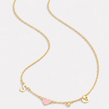 Heart-Shaped Initial Necklace