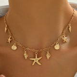 Vintage Bohemian Ocean Style Necklace