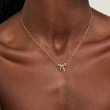 Simple and Stylish Bow Pendant Necklace