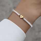 A-Z Heart Initial Letter Bracelet