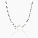 Tennis Name Necklace